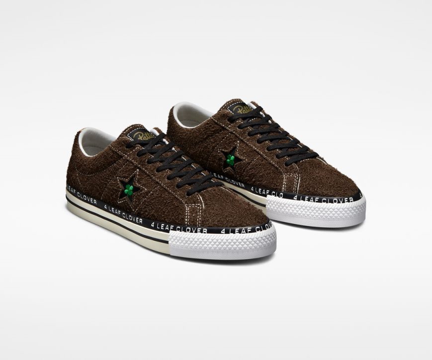 Tenisi Dama Converse x Patta Four-Leaf Clover One Star Pro Masline Verzi Albi | RO WKLYT432